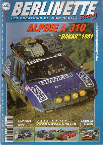 Berlinette mag alpine a310 - berlinette,