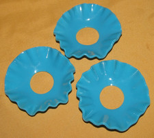 Lot de 3 bobèches en opaline