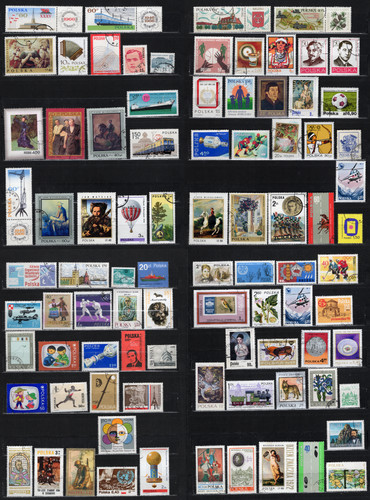 Lot timbres pologne polska - pologne,