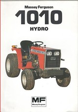 French Original  Prospect  Tracteur Tractor Massey Ferguson MF1010 HYDRO 2 pages