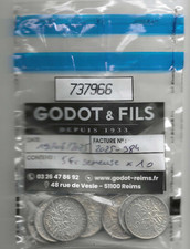 FRANCE 10 PIECES 5 F ARGENT