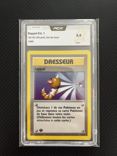 Carte pokémon rappel - carte,