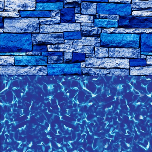 Overlap pool liner for - pool, above