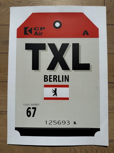 Graphic design poster luggage