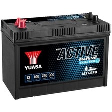 YUASA M31-EFB MARINE Batterie de Démarrage 12V 100Ah 750A EN pour VW CC (358)