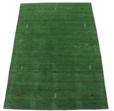 Tapis Vert 100% Laine Gabbeh 167x240 Cm Tapis Oriental Tissé À La Main WR8