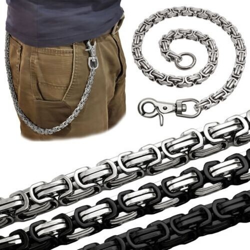 Porte clés inox - inox, chaîne