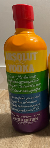 Absolut vodka colors 1000ml - vodka,