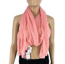 Part Deux Femmes Écharpe Longue En Laine Rose Modal