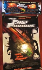 FAST AND THE FURIOUS 2001 Original Video StorePoster with Calander Poster Rolled