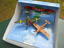 ARMOUR FRANKLIN MINT ARMOUR 1/100 COFFRET P-47 THUNDERBOLT + BF-109 MINT BOX 