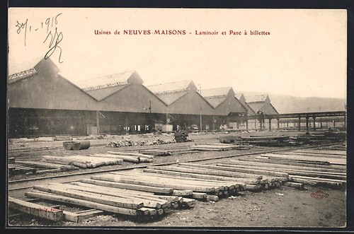 Cpa neuves maisons - neuves-maisons,, laminoir