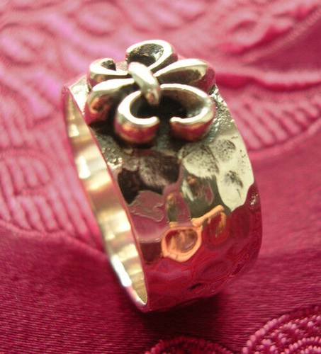 Massif 925 argent anneau fleur - massif,