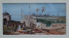 BELLE GOUACHE ORIENTALISTE