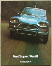 CITROEN AMI SUPER & AMI 8 Car Sales Brochure Sept 1973