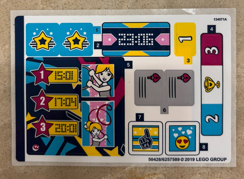 Lego sticker sheet for 41372 - sticker,