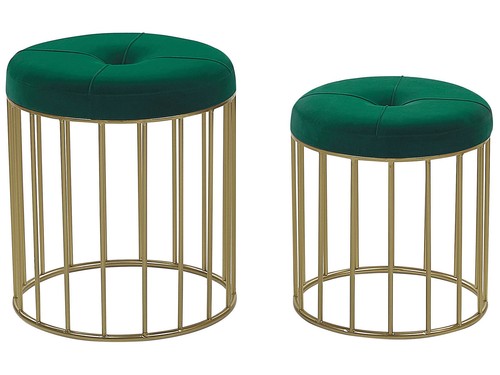 Beliani set 2 poufs - beliani,