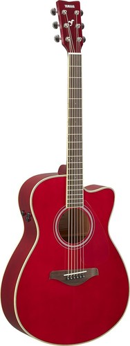 Guitare acoustique translucide