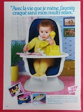 Press article BABY RELAX BABY Multi-Relax + LE BUTTER 1980