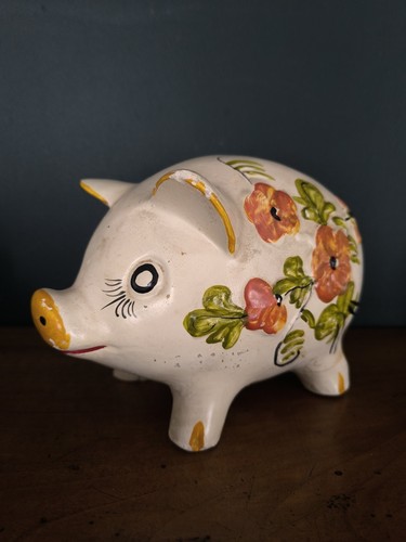 Ancienne tirelire cochon - tirelire, en