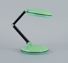 Kyoji Tanaka, Japan. Minilight and Fan, turquoise "Liseuse" lamp.