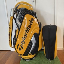 TaylorMade Yellow cart bag golf carry caddy bag rare utilisé au Japon