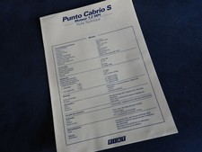 fiche technique fiat punto