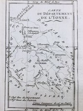 Yonne en 1790 Chablis Noyers