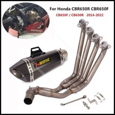 For Honda CBR650R CBR650F CB650R 2014-2022 Full System Exhaust Tips Header Pipe