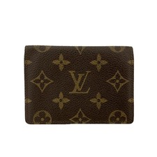Louis Vuitton Monogram Porte 2 Cartes Vertical Pass Card Case Brown/2BJ3874