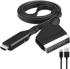 Convertisseur Audio Vidéo Péritel vers HDMI HD 1080p 1M adaptateur TV PS3 XBOX