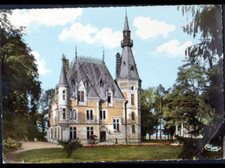 COSNE-d'ALLIER (03) animated terrace of the CHATEAU DES PETITS-BOIS in 1972