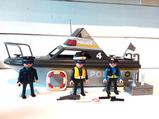 PLAYMOBIL LOT BÂTEAU DE POLICE/ SURVEILLANCE DES CÔTES/ VEDETTE