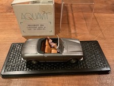 Voiture Aquavit 1/43 Peugeot 204 cabriolet gris ref: 1052.F1