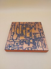 Dessous de table en formica et cuivre décor brutaliste