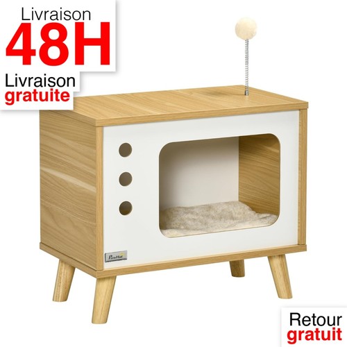 Pawhut maison niche - niche, chat