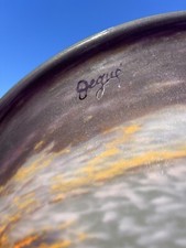 Chapeau Lampe Vasque DEGUE Lustre Globe lampe Pâté De verre   1920 Art Nouveau