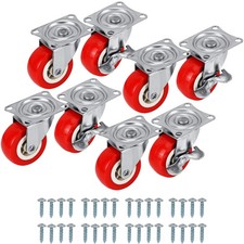Lot de 8 Roulettes Pivotantes