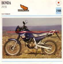 HONDA NX 250 NX250 1988 : Fiche Moto #000994