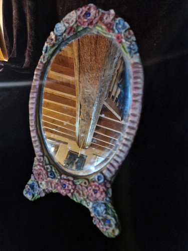 Miroir coiffeuse ancien - miroir, de