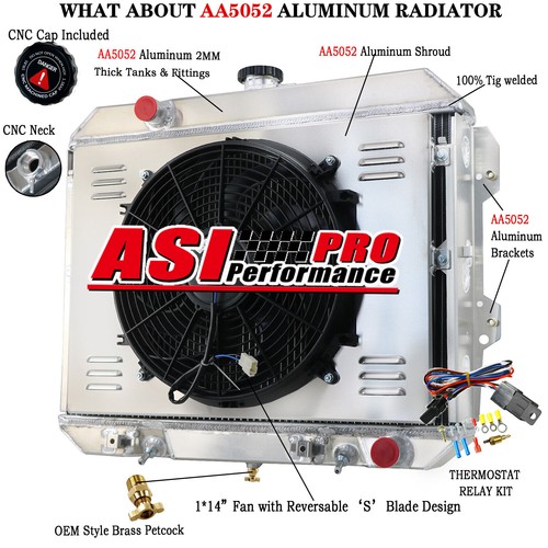 Rows radiator shroud fan for - 4,