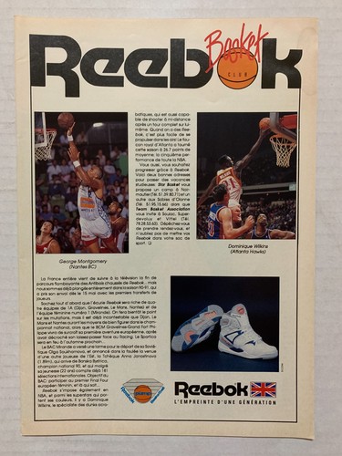 Publicite 1990 reebok pump - publicite,