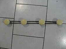 ++"515.16" Antique Vintage Black and Yellow Painted Steel Coat Rack