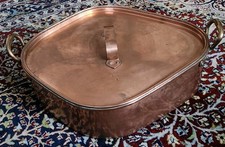 Turbotière Cuivre XIXe Dents de Loup 60×50cm 15kg Grille Cuisine Ancienne Rare