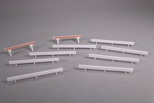 ZW132 Decor train diorama Ho 9 barrier construction site 2 model road works