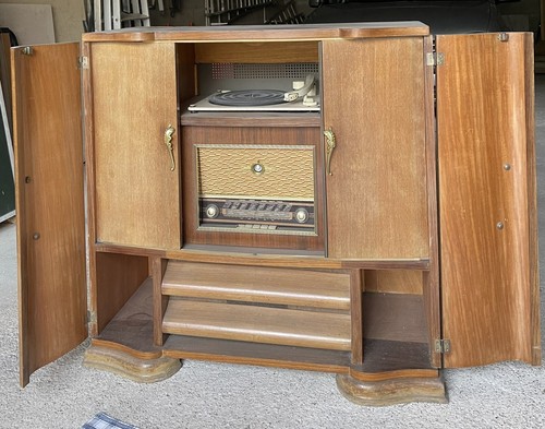Meuble radio tourne - radio, disque