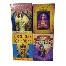Doreen Virtue Oracle Cards Lot Of 4 All Complete Nice Condition Pre Owned.