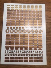Planche transferts pour Wagon et locomotive train électrique Hornby  en O Decals