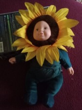 Poupée - Anne Geddes - Fleur de Tournesol 22 cm - bon état 