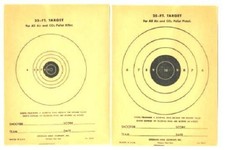 5 Crosman 25 Ft Air & C02 Pellet Rifle Targets 204-P and 204-R 2 Sided 